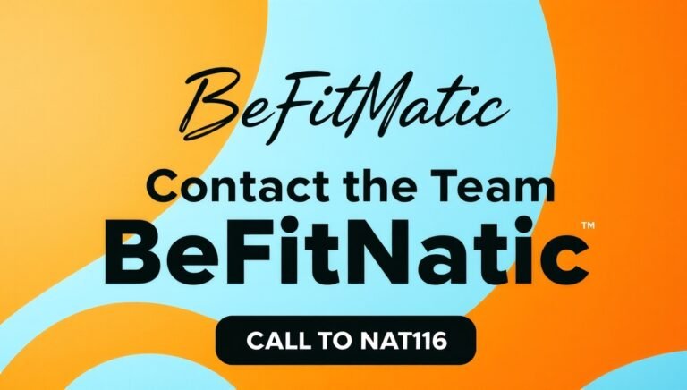 contact the team befitnatic
