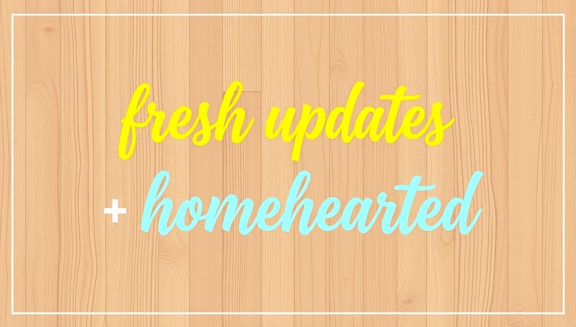 fresh updates homehearted