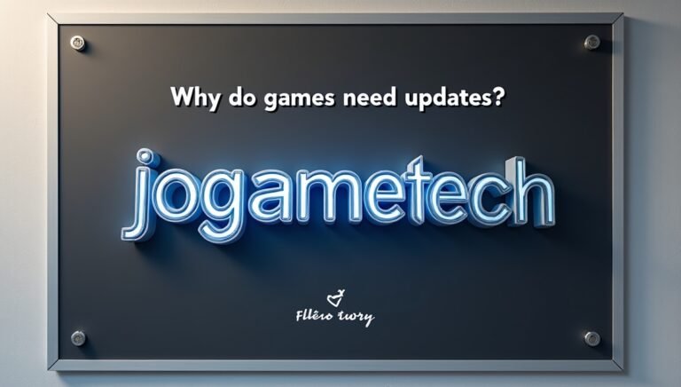 why do games need updates jogametech