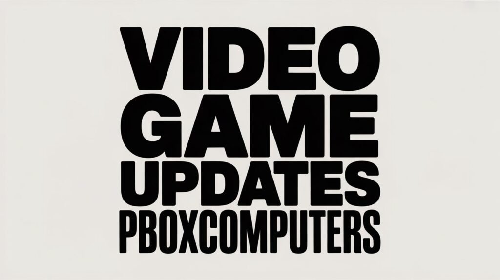 video game updates pboxcomputers